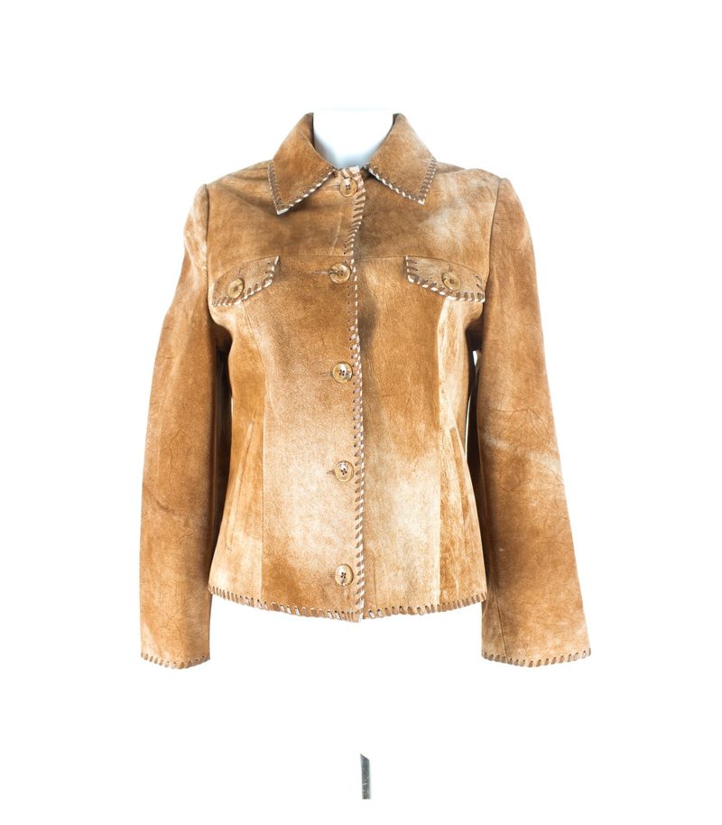 MADDOX Damen Lederjacke Übergangsjacke Gr. 38 Leder – Foto 1