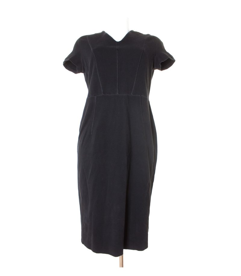 COS Damen Kleid Gr. DE 42 Schwarz Baumwolle – Foto 1