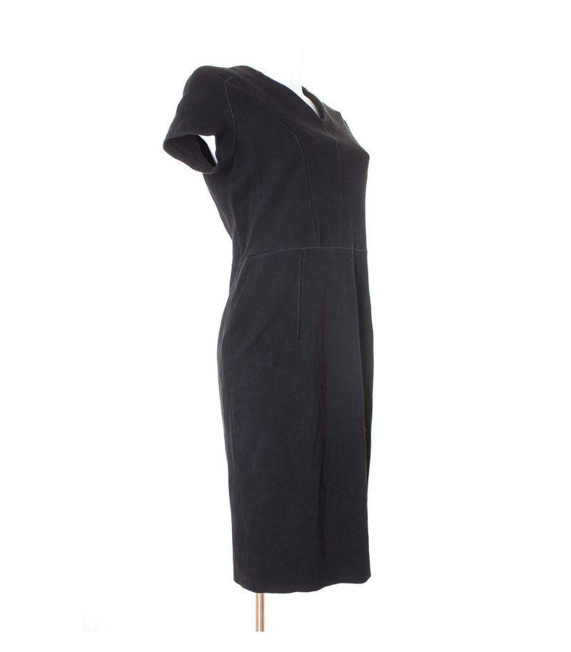 COS Damen Kleid Gr. DE 42 Schwarz Baumwolle – Foto 4