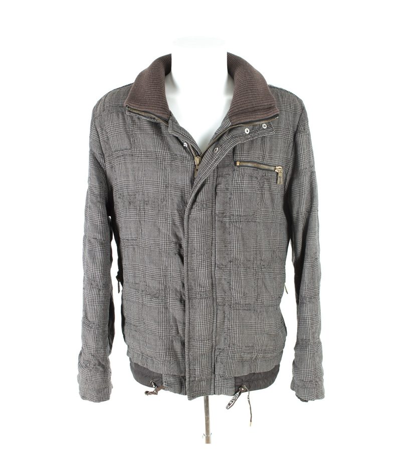 frankie morelle Herren Jacke Wolljacke Kapuze Gr. 50 Wolle – Foto 1