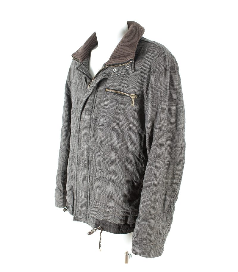 frankie morelle Herren Jacke Wolljacke Kapuze Gr. 50 Wolle – Foto 2