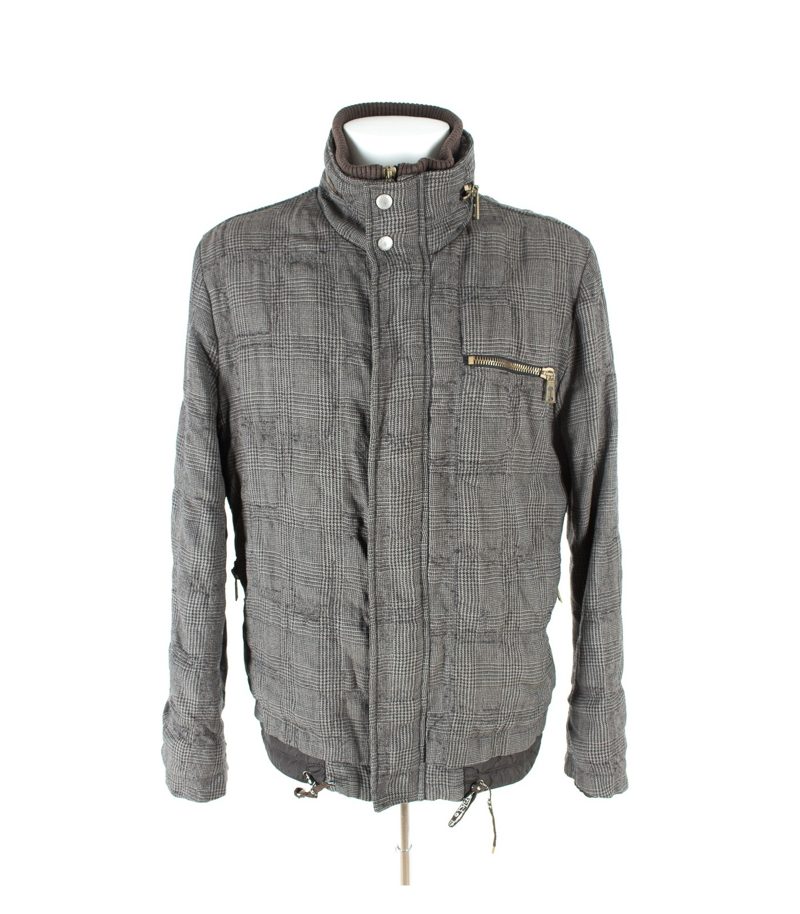 frankie morelle Herren Jacke Wolljacke Kapuze Gr. 50 Wolle – Foto 3