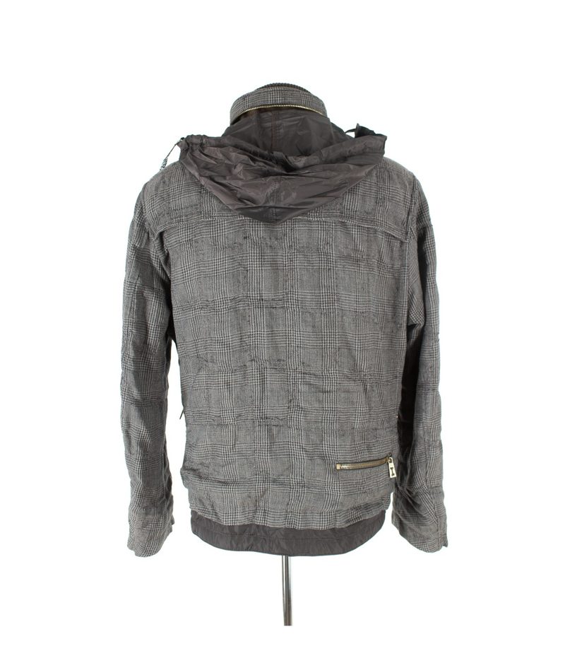 frankie morelle Herren Jacke Wolljacke Kapuze Gr. 50 Wolle – Foto 4
