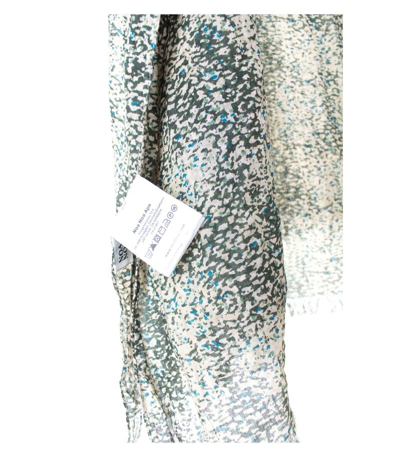 NOA Damen Schal Tuch Gr. 200 cm x 109 cm Mehrfarbig Baumwolle – Foto 2