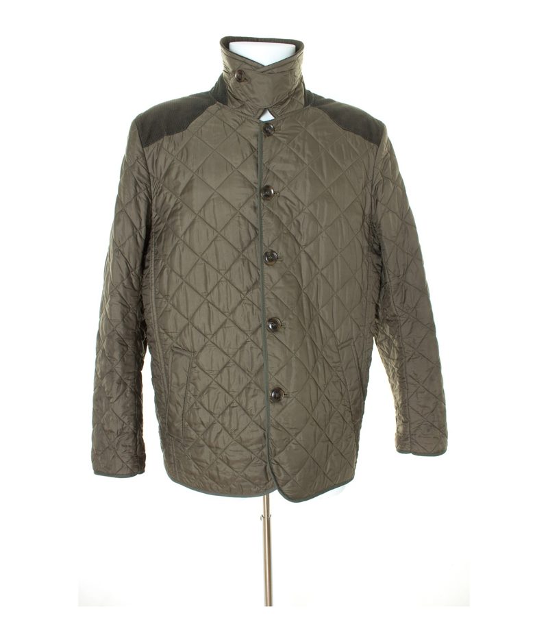 Herren Steppjacke Sommerjacke Kordjacke Gr. 54 Khaki Baumwolle – Foto 6