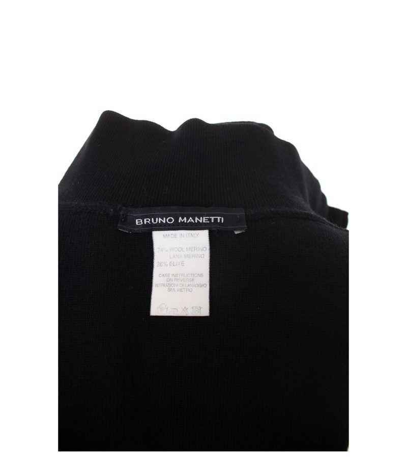 BRUNO MANETTI Damen Strickjacke Gr. DE 38 Schwarz Wolle – Foto 6