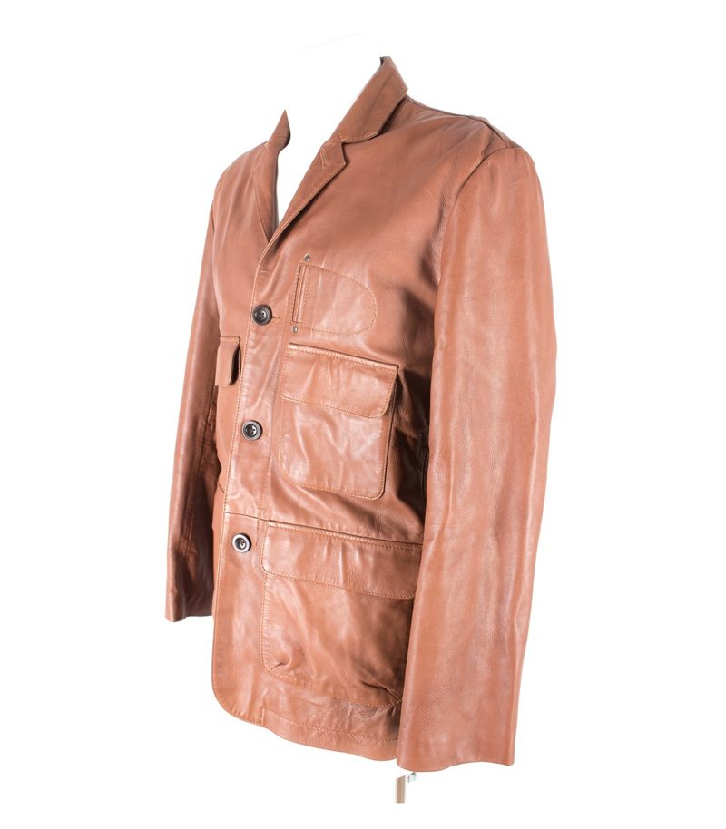 Timberland Herren Lederjacke Leather Gr. M – Foto 2