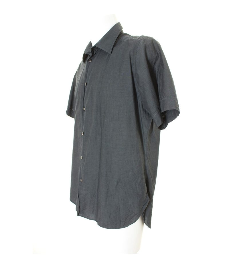 HUGO BOSS Herren Hemd Shirt GR. L Grau Baumwolle – Foto 2