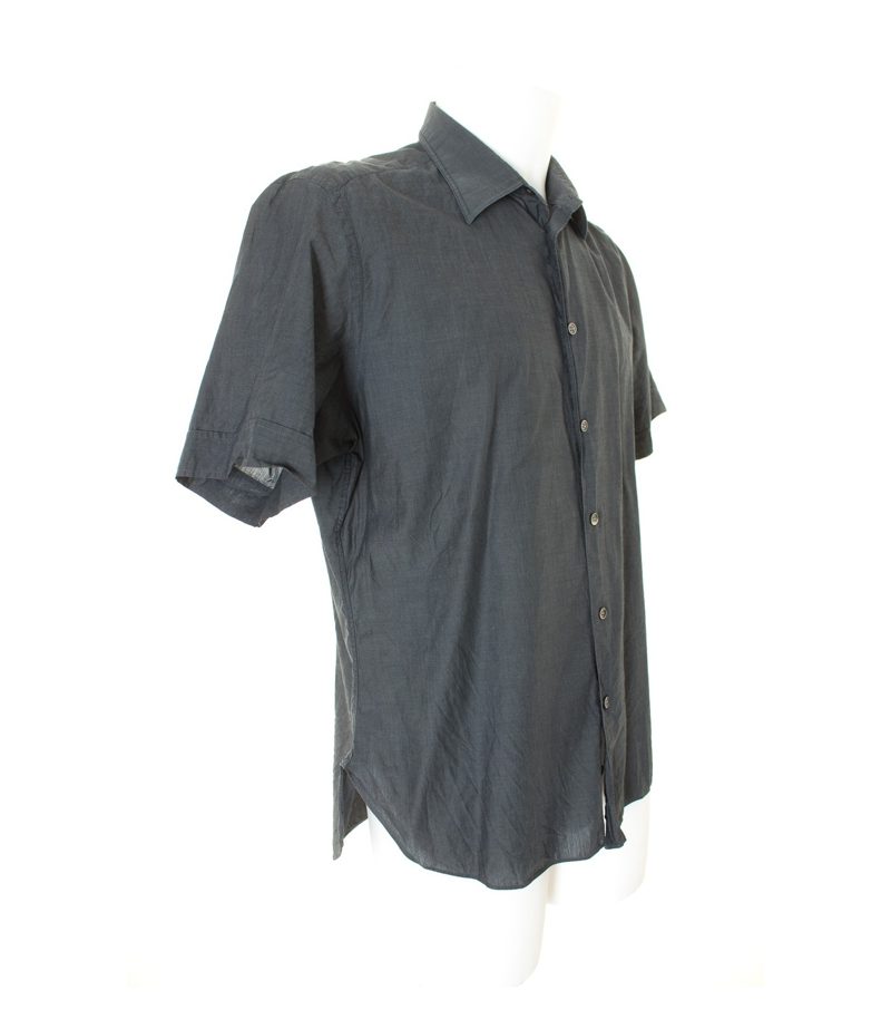 HUGO BOSS Herren Hemd Shirt GR. L Grau Baumwolle – Foto 4