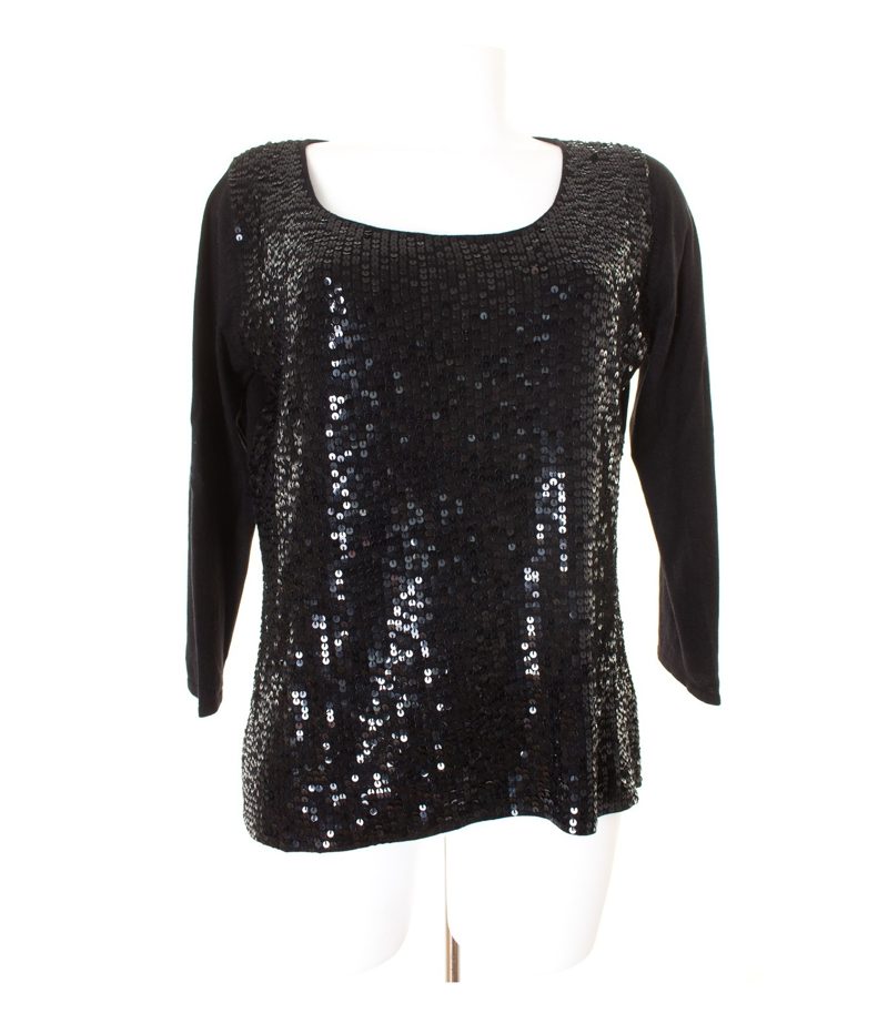 MARINA RINALDI Damen BASIC Pullover Gr. S Schwarz Seide Kaschmir – Foto 1