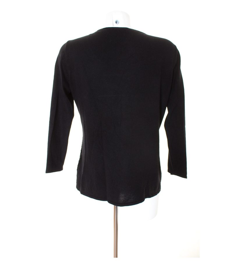 MARINA RINALDI Damen BASIC Pullover Gr. S Schwarz Seide Kaschmir – Foto 3
