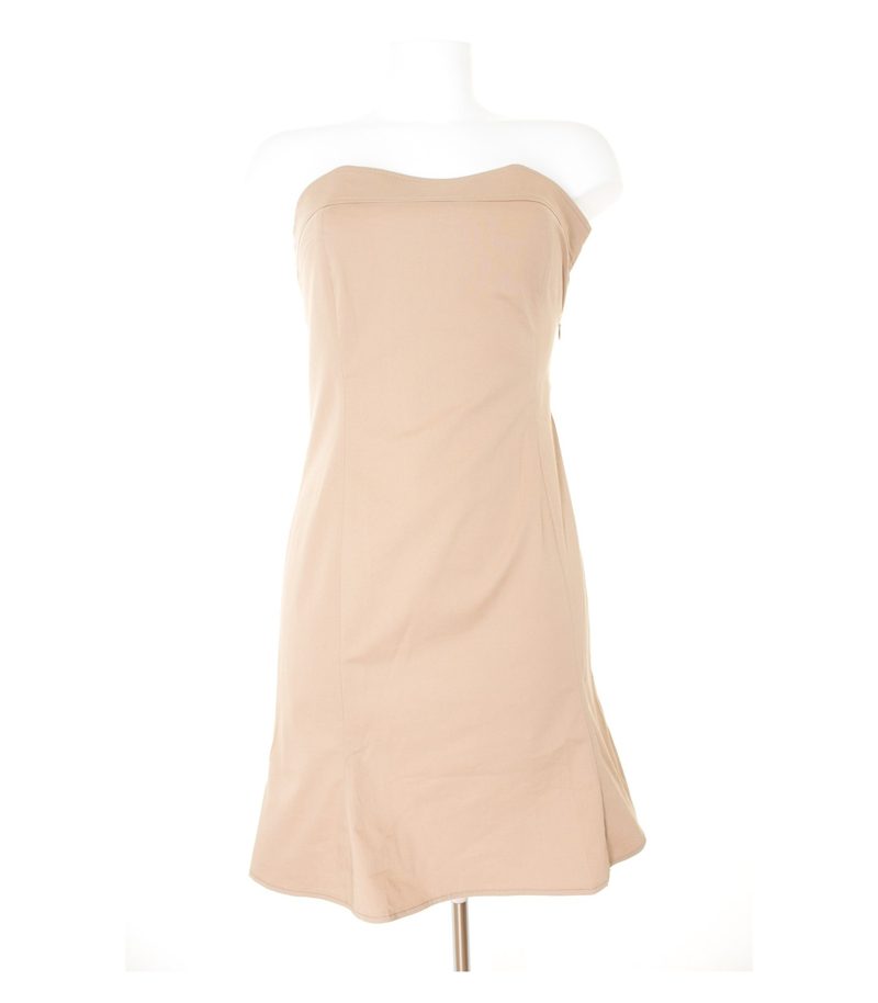 PATRIZIA PEPE Damen FIRENZE Kleid Minikleid Gr. DE 36 Beige Baumwolle – Foto 1