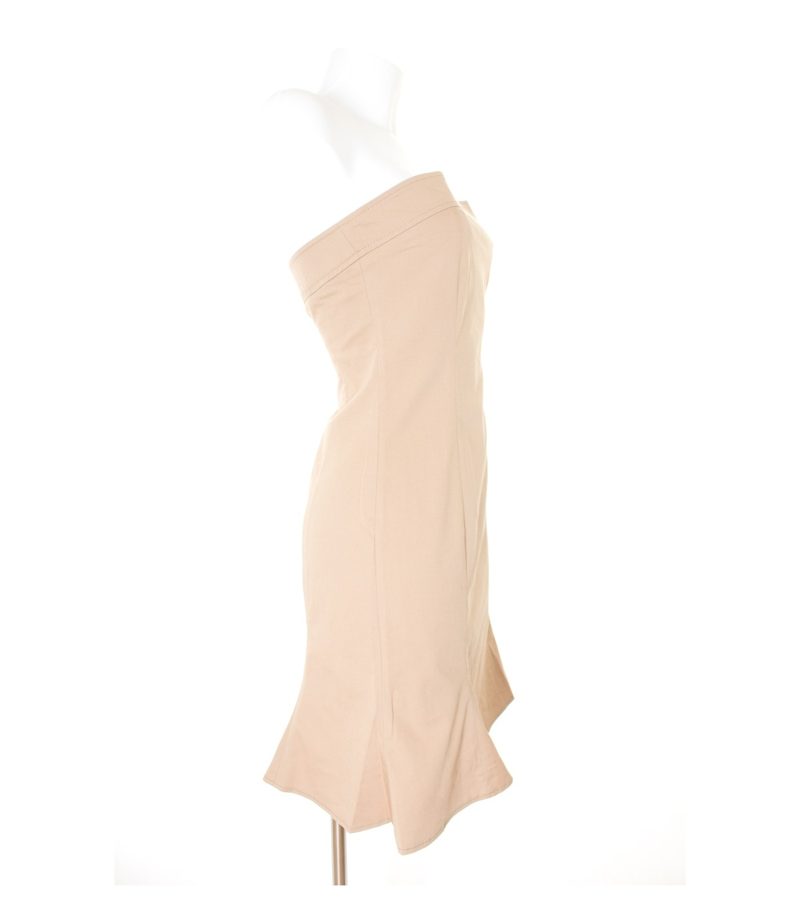PATRIZIA PEPE Damen FIRENZE Kleid Minikleid Gr. DE 36 Beige Baumwolle – Foto 2