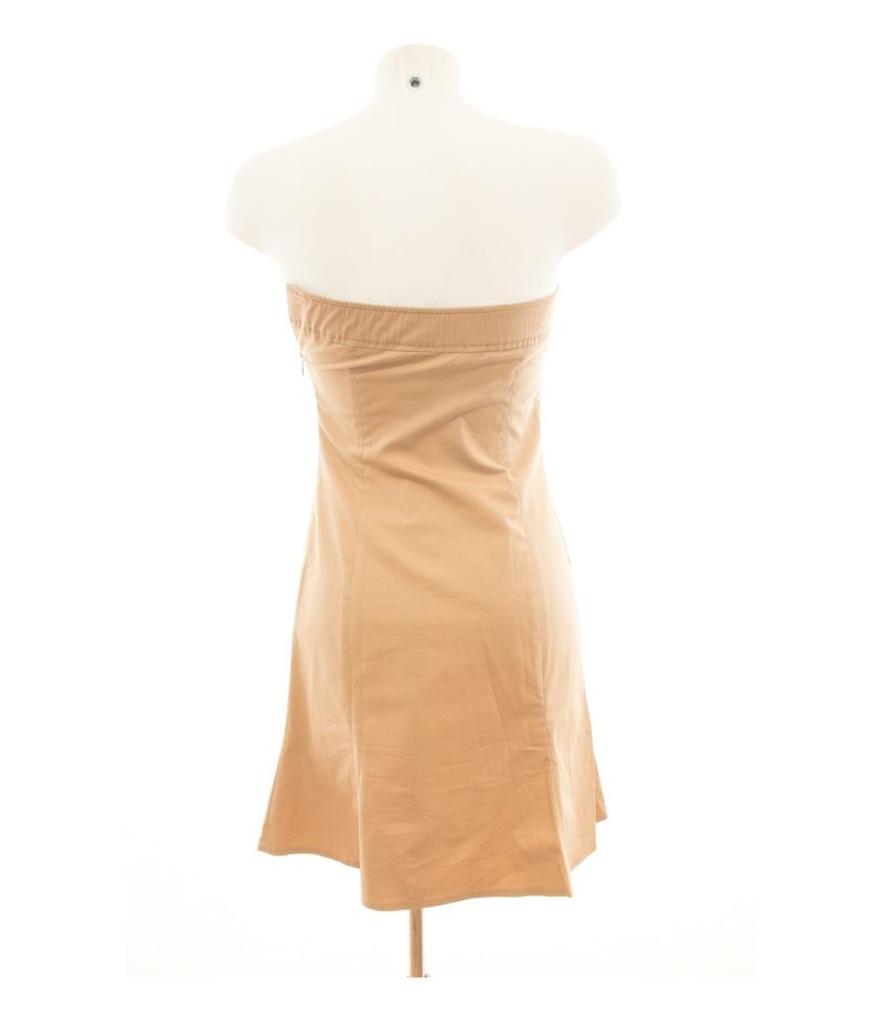 PATRIZIA PEPE Damen FIRENZE Kleid Minikleid Gr. DE 36 Beige Baumwolle – Foto 3