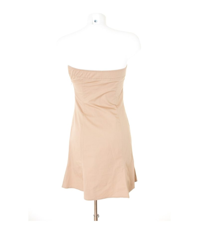 PATRIZIA PEPE Damen FIRENZE Kleid Minikleid Gr. DE 36 Beige Baumwolle – Foto 4