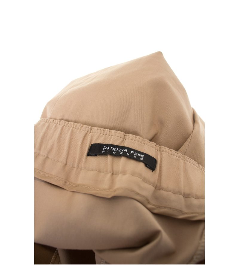 PATRIZIA PEPE Damen FIRENZE Kleid Minikleid Gr. DE 36 Beige Baumwolle – Foto 5
