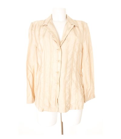 BLACKY BERLIN Damen Blazer Gr. DE 38 Cremebeige Viskose