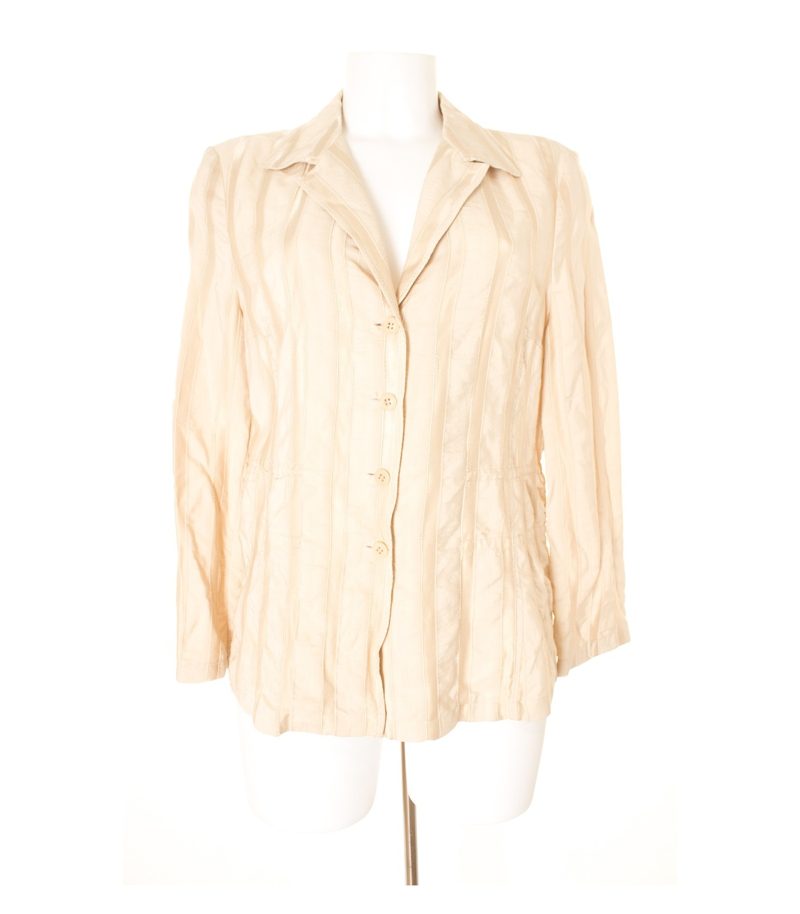 BLACKY BERLIN Damen Blazer Gr. DE 38 Cremebeige Viskose – Foto 1