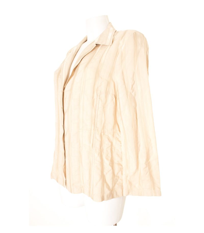 BLACKY BERLIN Damen Blazer Gr. DE 38 Cremebeige Viskose – Foto 2