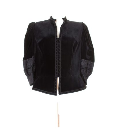 KRÜGER DIRNDL Damen Berchtesgaden Trachten Blazer Gr. DE 40 Baumwolle Samt