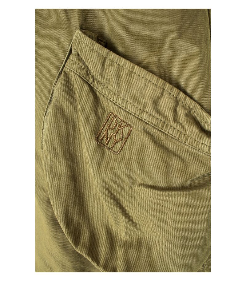DKNY DONNA KARAN NEW YORK Mädchen Sommerjacke Gr. 10 Jahre Khaki Baumwolle – Foto 5