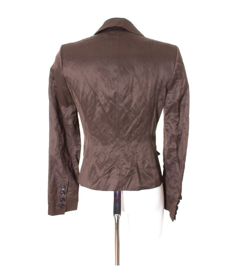 WE Damen Hosenanzug Blazer Shorts kurze Hose Gr. DE 36 Braun Viskose Wolle – Foto 4