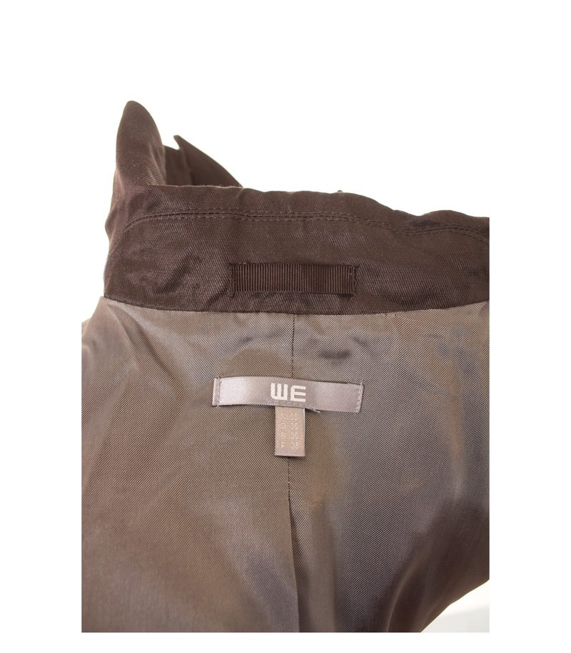 WE Damen Hosenanzug Blazer Shorts kurze Hose Gr. DE 36 Braun Viskose Wolle – Foto 6