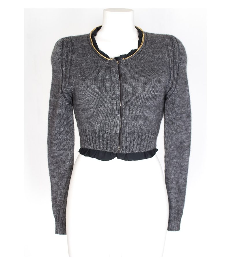 ATOS LOMBARDINI Damen Strickjacke Gr. L Mehrfarbig Mohair Wolle – Foto 1
