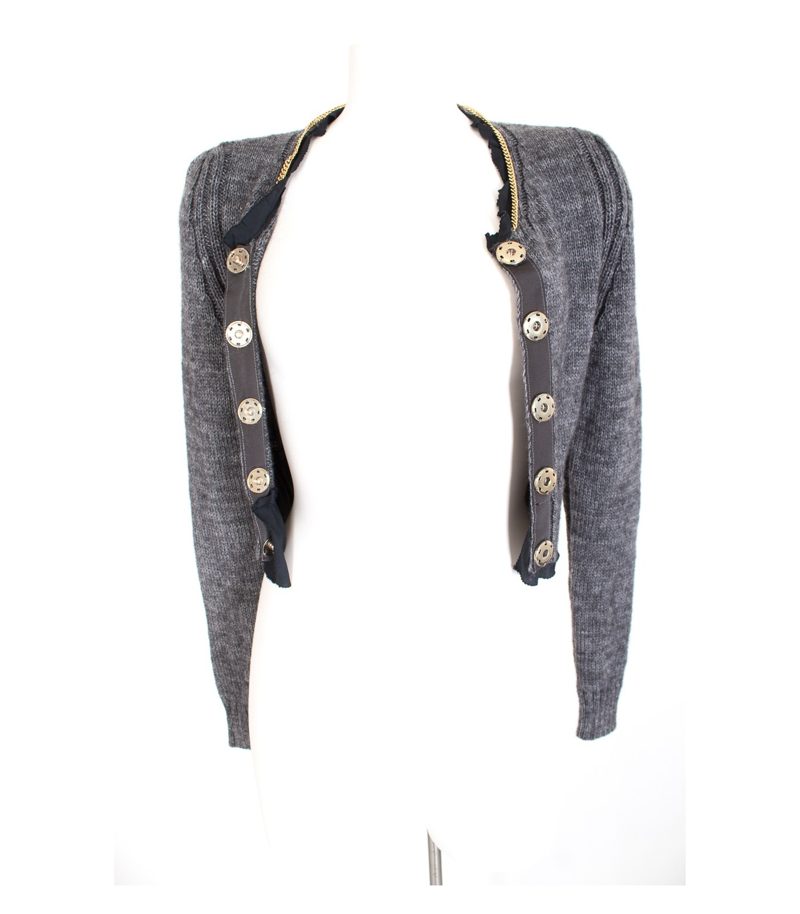 ATOS LOMBARDINI Damen Strickjacke Gr. L Mehrfarbig Mohair Wolle – Foto 4