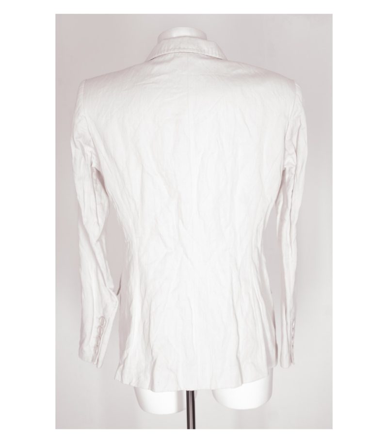 NVSCO 2107 Damen Blazer Gr. DE 40 Weiß Baumwolle – Foto 4