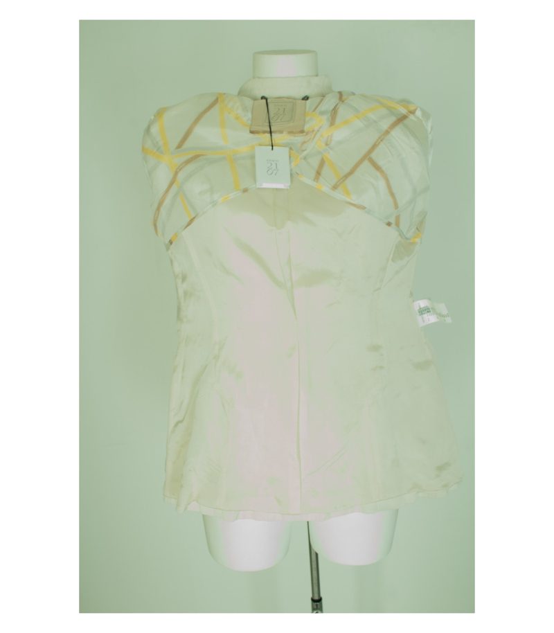 NVSCO 2107 Damen Blazer Gr. DE 40 Weiß Baumwolle – Foto 5