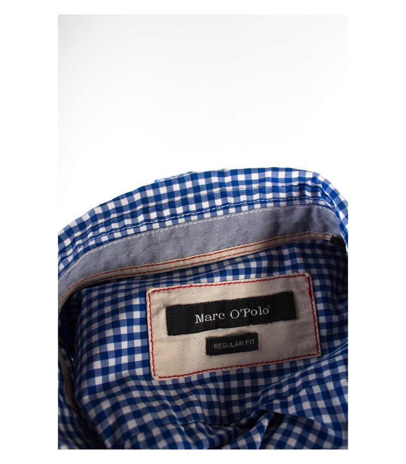 Marc O'Polo Herren Hemd Freizeit Kurzarm Hemd Shirt Gr. S/38 Baumwolle – Foto 3