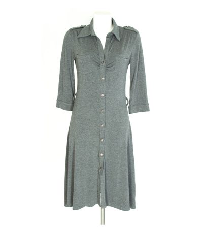 HALLHUBER trend Damen Kleid Freizeitkleid Gr. M Grau