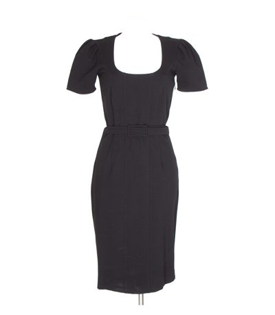 HUGO BOSS Damen Kleid Gr. S Schwarz Viskose
