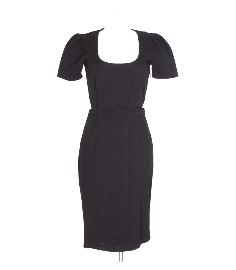 HUGO BOSS Damen Kleid Gr. S Schwarz Viskose – Foto 1