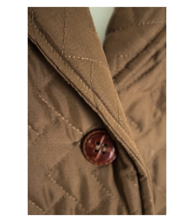 Peter Hahn Damen Jacke Gr. DE 44 Braun Seide – Foto 3