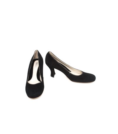COCOCCIO Damen Pumps Veloursleder Gr. EU 39 Schwarz NEU