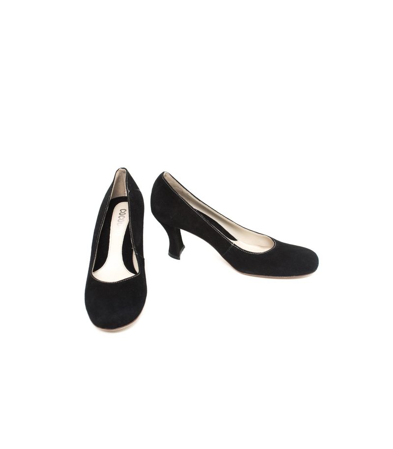 COCOCCIO Damen Pumps Veloursleder Gr. EU 39 Schwarz NEU – Foto 1