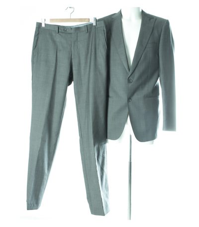 Van Gils Herren Anzug Gr. 98 Grau Wolle