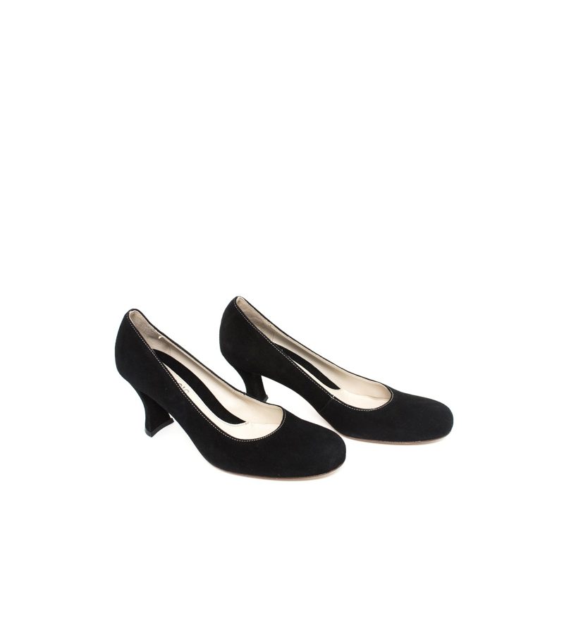 COCOCCIO Damen Pumps Veloursleder Gr. EU 39 Schwarz NEU – Foto 2