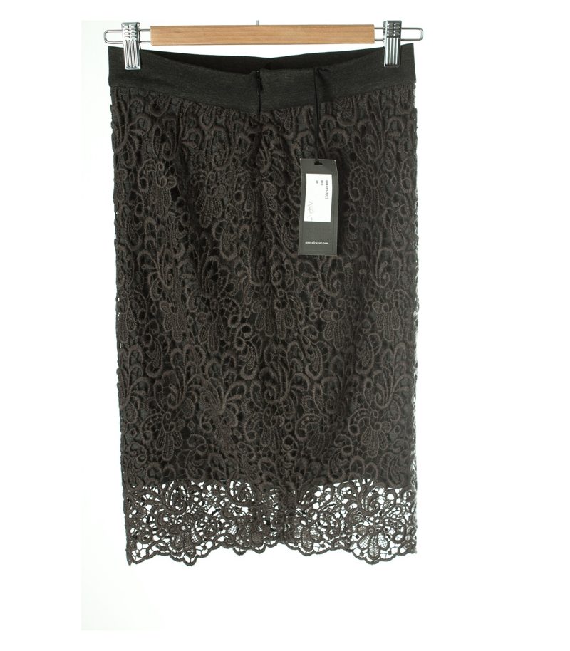 ana alcazar Damen Rock Lace Gr. DE 34 Grauviolett Wolle Viskose – Foto 2