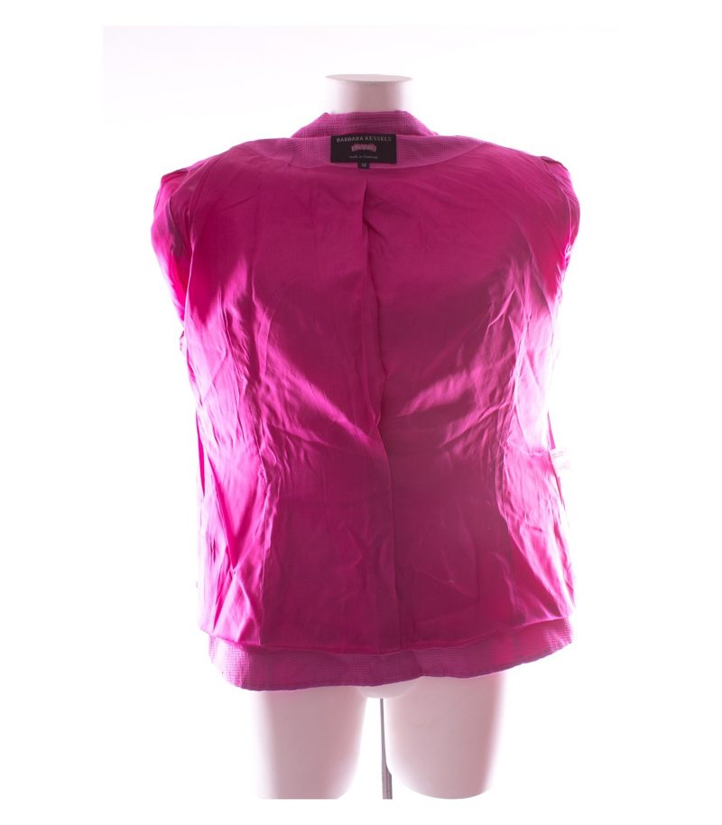 BARBARA KESSELS Damen Blazer Gr. DE 42 Verkehrspurpur Leinen Seide – Foto 4
