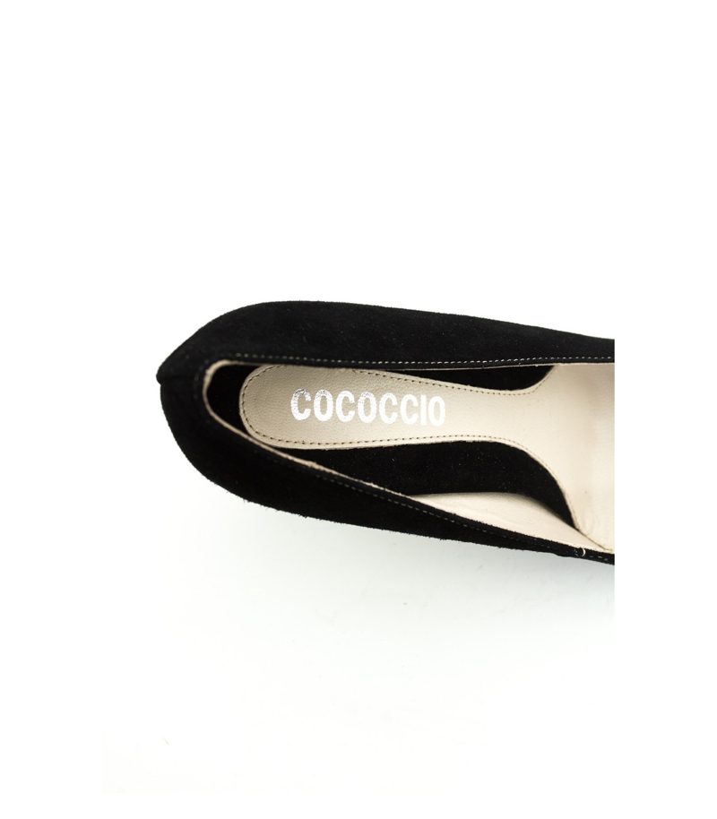 COCOCCIO Damen Pumps Veloursleder Gr. EU 39 Schwarz NEU – Foto 4