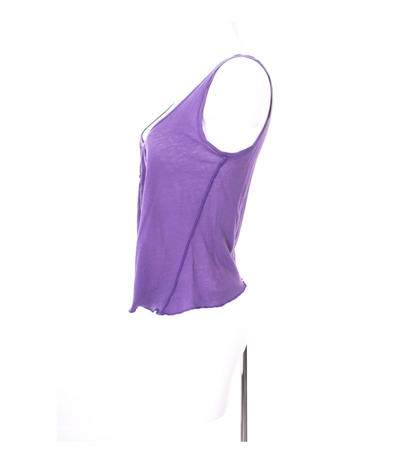 philosophy ALBERTA FERRETTI Damen Top Shirt Gr. M Violett Baumwolle – Foto 2