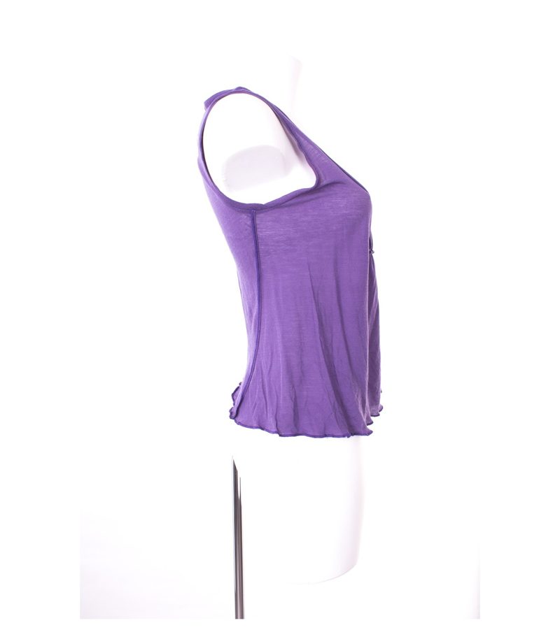 philosophy ALBERTA FERRETTI Damen Top Shirt Gr. M Violett Baumwolle – Foto 3