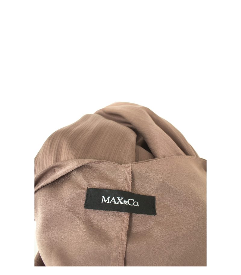 MAX&Co. Damen Kleid Abendkleid Gr. DE 36 in Braunviolett Seide – Foto 4