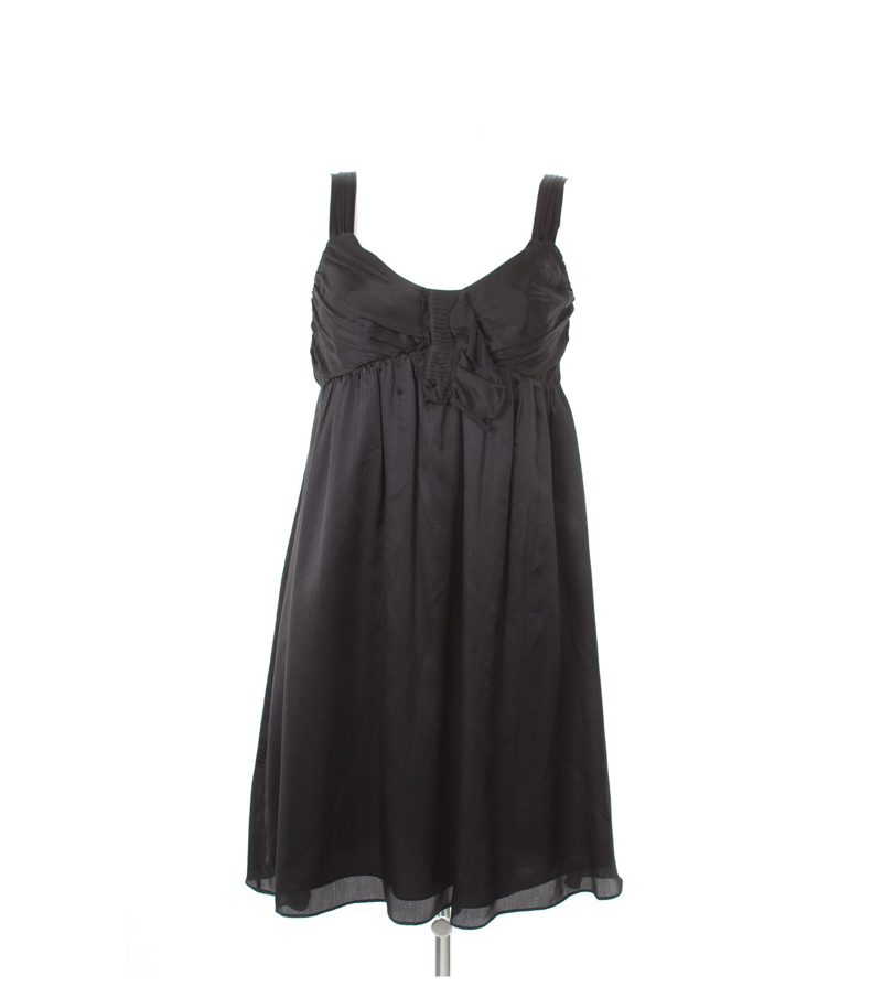 MAX&Co. Damen Kleid Abendkleid Gr. DE 38 Schwarz Seide – Foto 1
