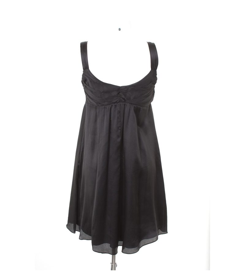MAX&Co. Damen Kleid Abendkleid Gr. DE 38 Schwarz Seide – Foto 3