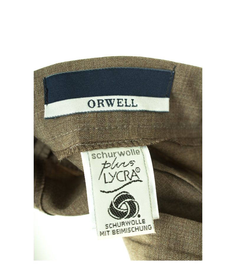 ORWELL Damen Hose Gr. DE 40 Braungrau Wolle – Foto 3