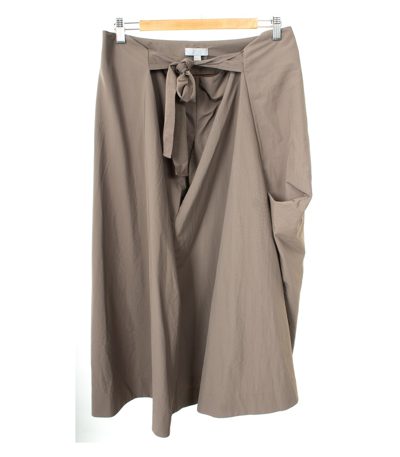 COS Damen Rock Maxirock Gr. DE 34 Braungrau